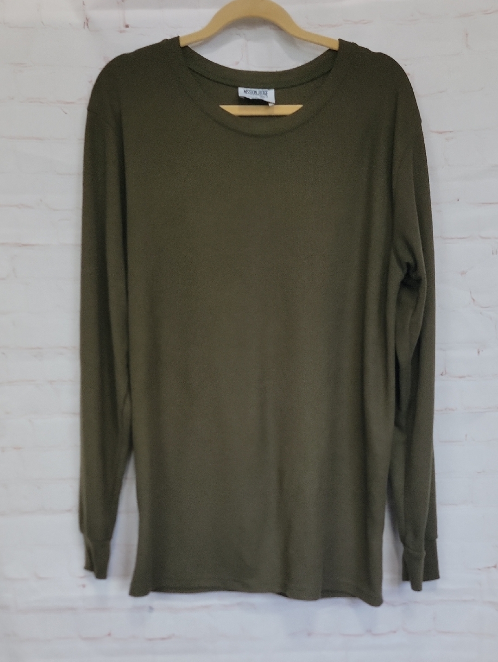 Men's Olive Green Long Sleeve Shirt